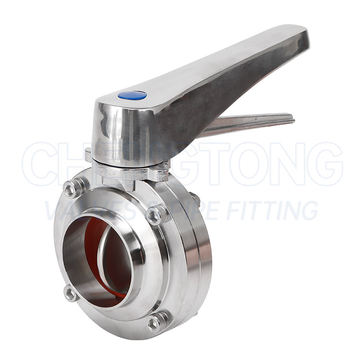 不锈钢鸭嘴式焊接蝶阀