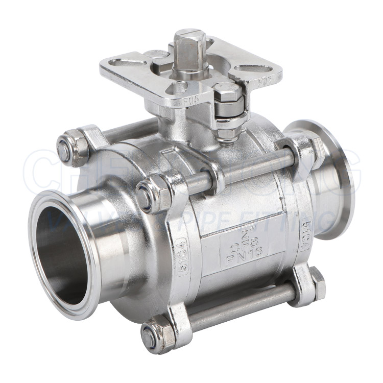 全包高平台三片式快装球阀