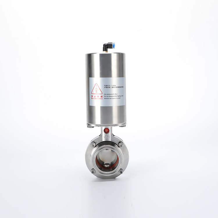 不锈钢气动快装蝶阀