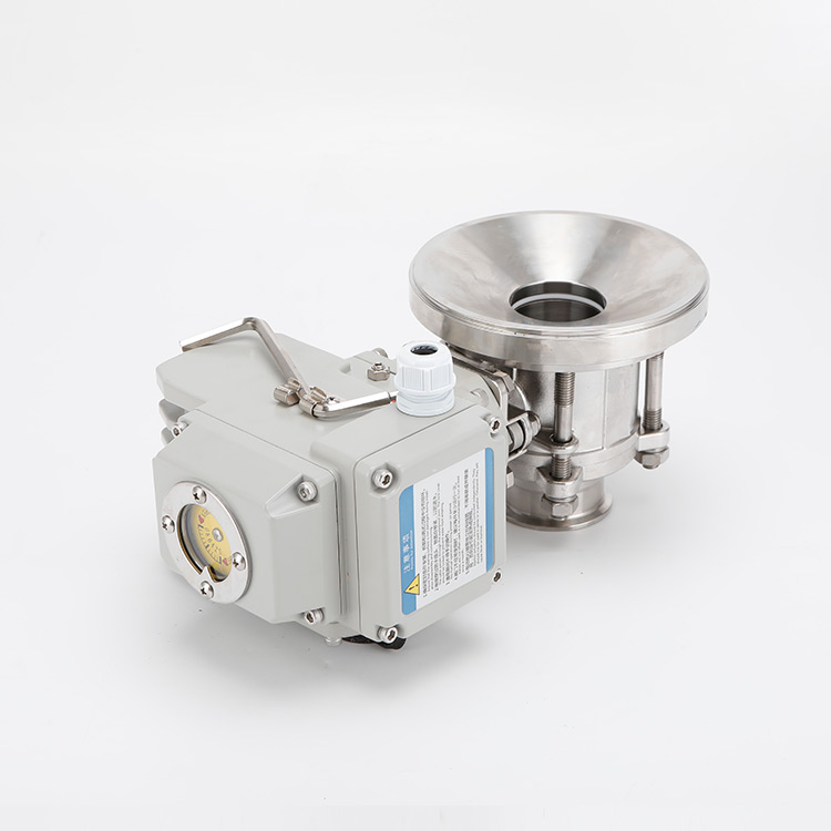 电动三片式罐底球阀