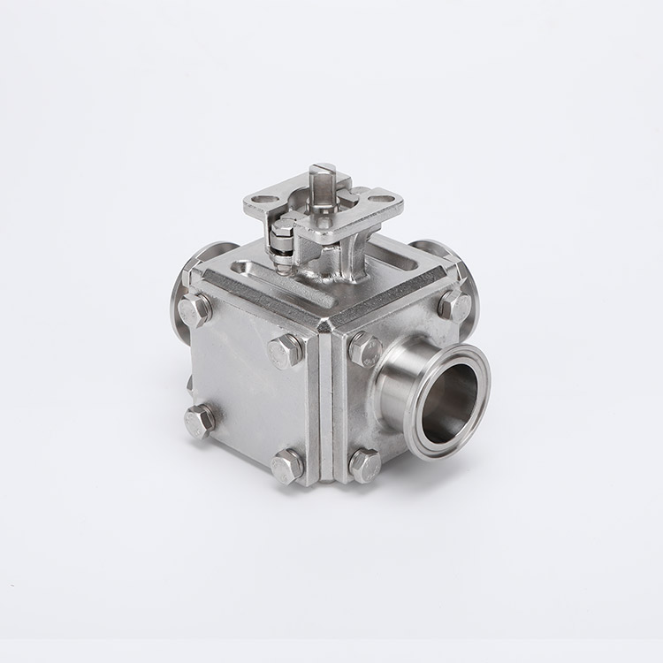 无滞留快装三通球阀