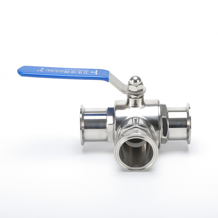 手动快装三通球阀