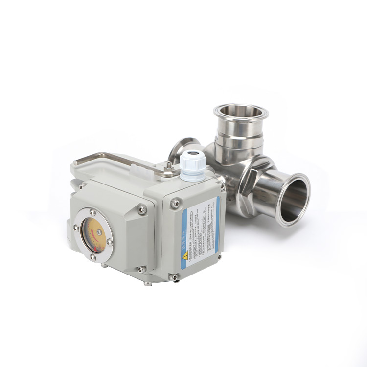 电动快装三通球阀